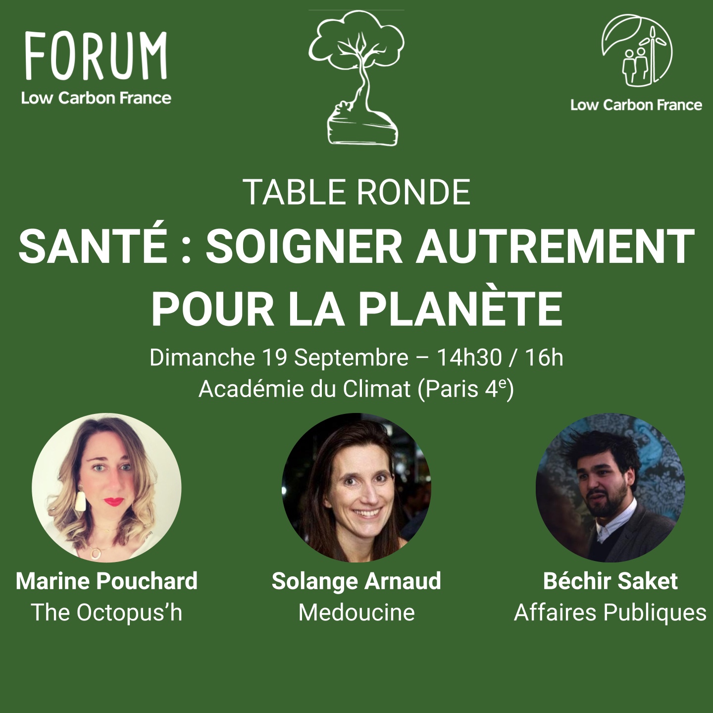 Table ronde – Santé : soigner autrement pour la planète