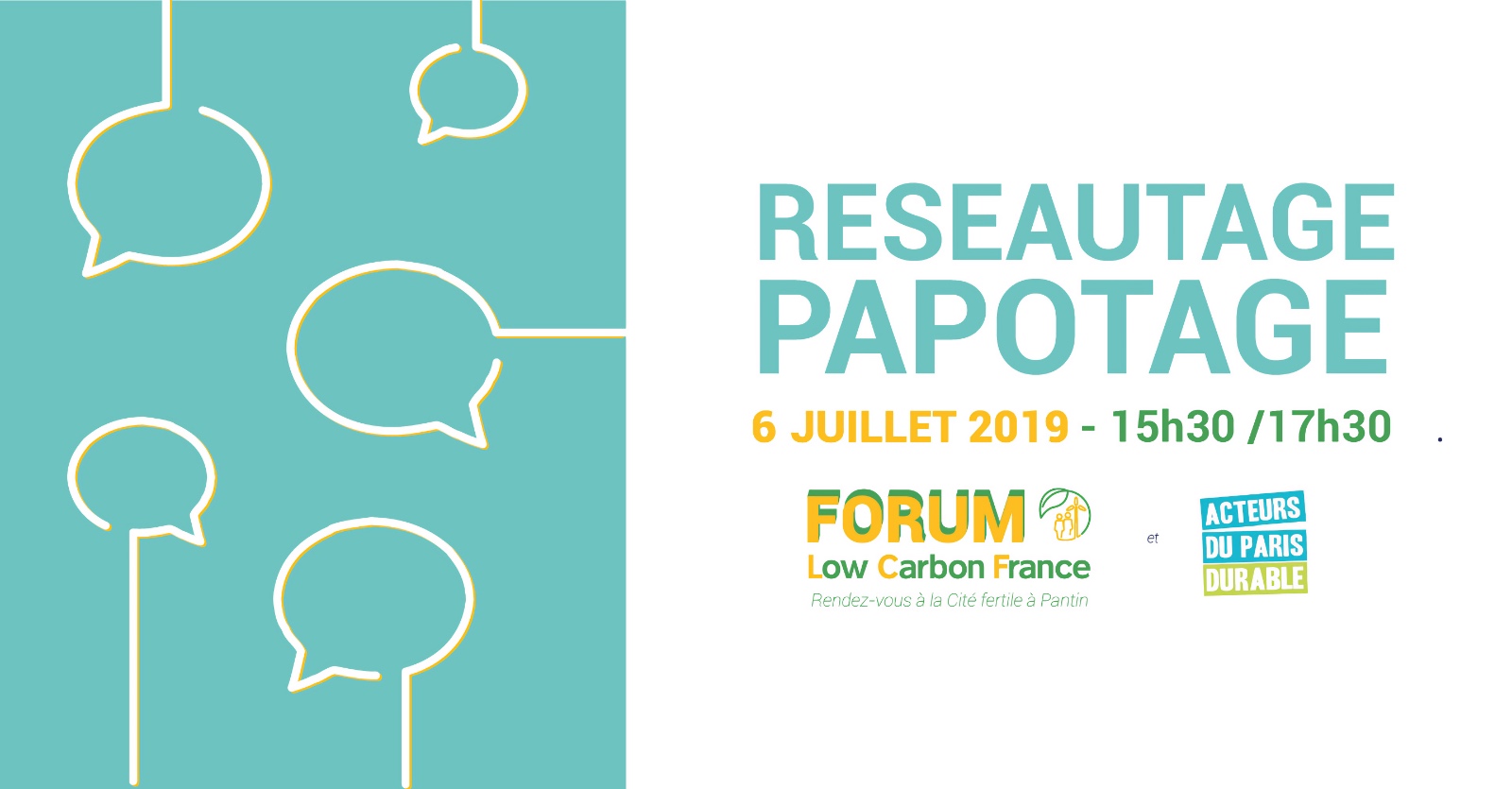 Forum Low Carbon 2019 – Réseautage – papotage