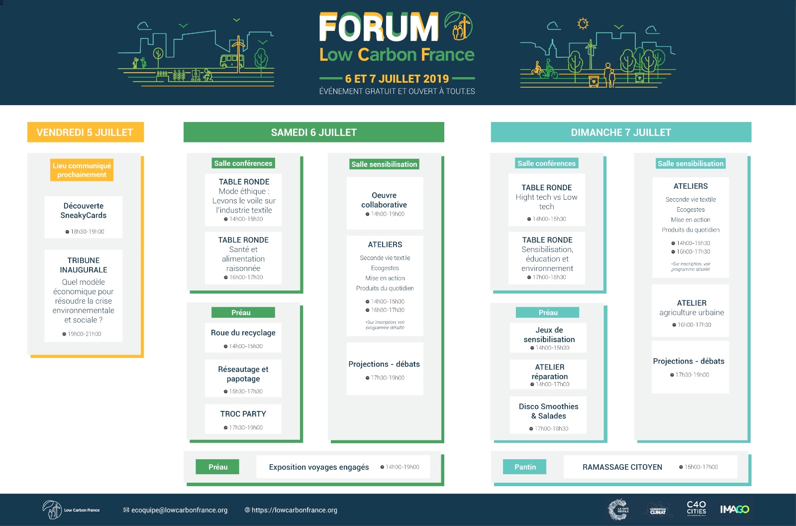 Forum Low Carbon 2019 – Programme