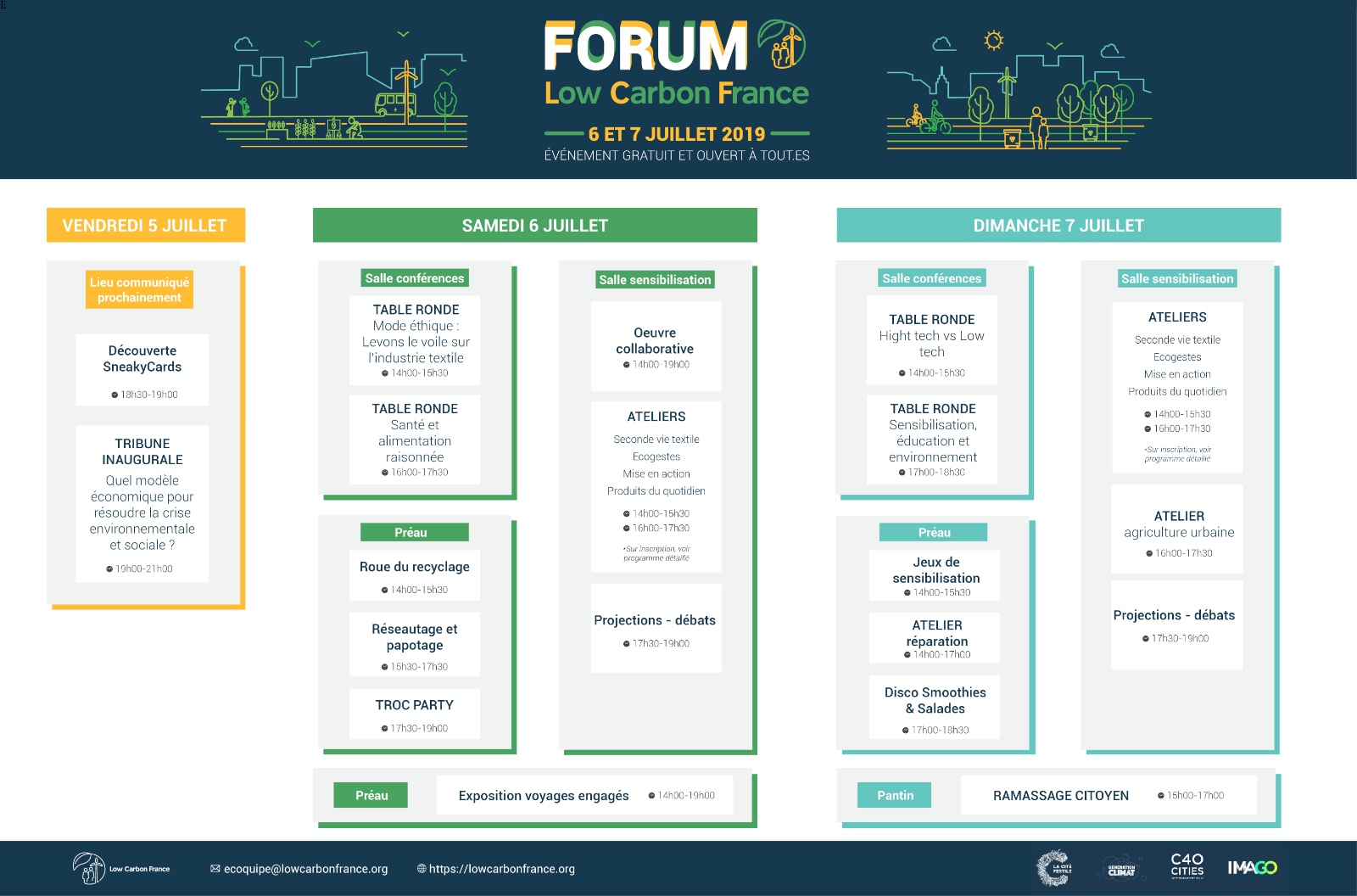 Forum Low Carbon 2019 – Programme