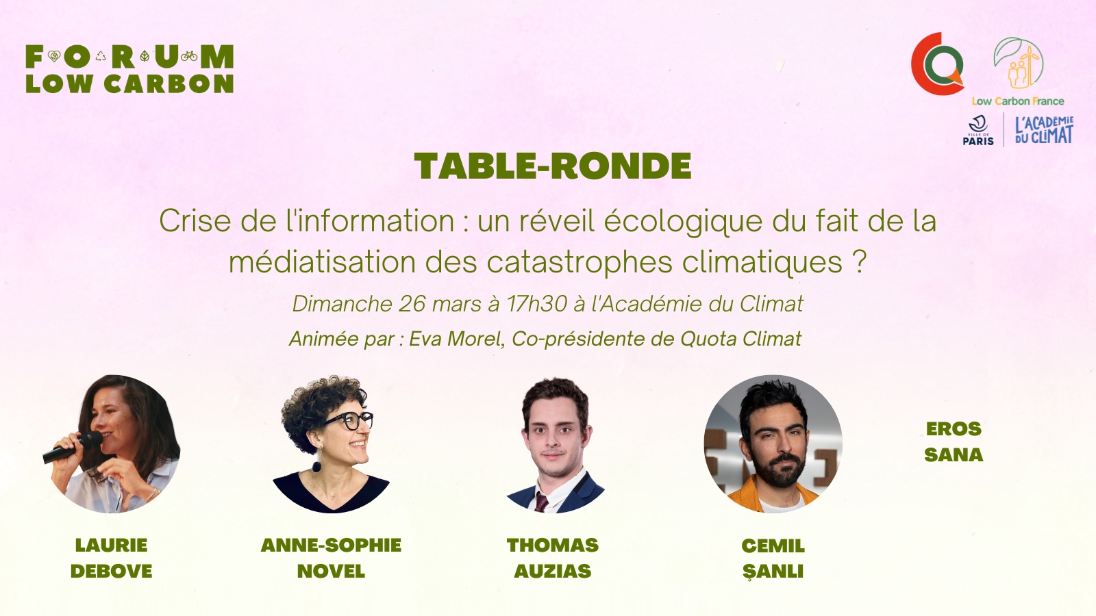 Crise de l’information - Forum Low Carbon 2023