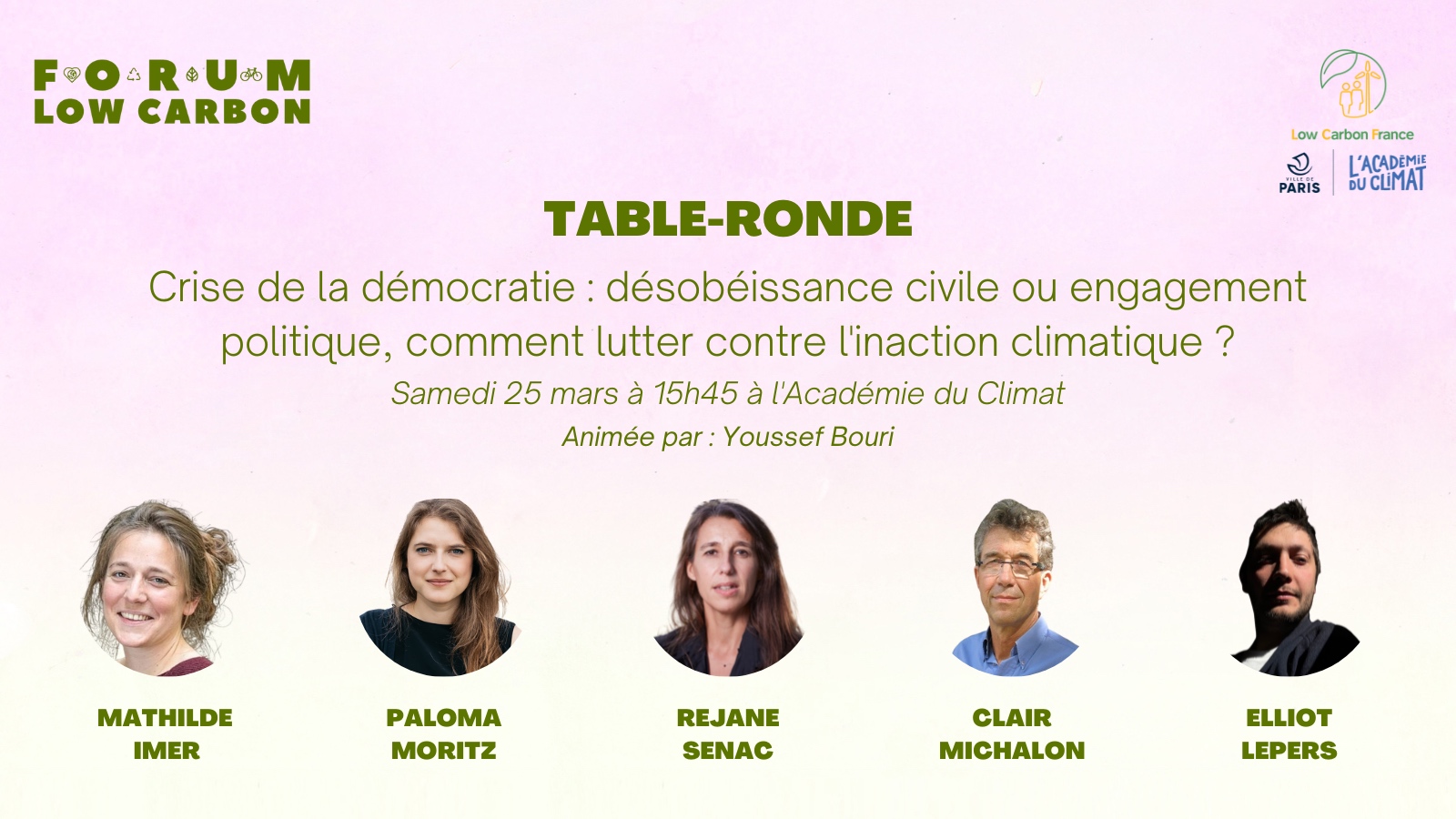 Crise de la démocratie - Forum Low Carbon 2023