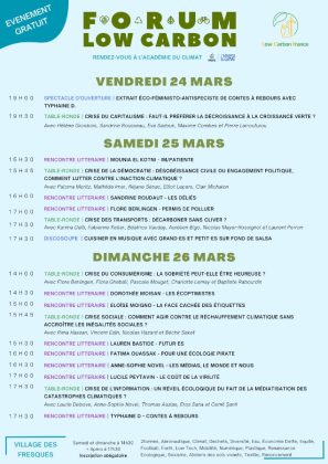 Forum Low Carbon 2023 - Programme