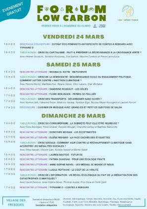 Forum Low Carbon 2023 - Programme